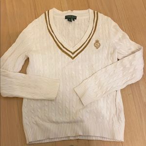 Lauren by Ralph Lauren cable knit sweater size S